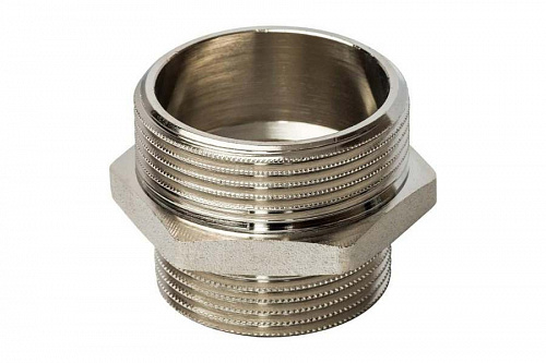 STOUT Ниппель переходной 1 1/2"х1 1/4" никелированный SFT-0004-112114, фото фото 3