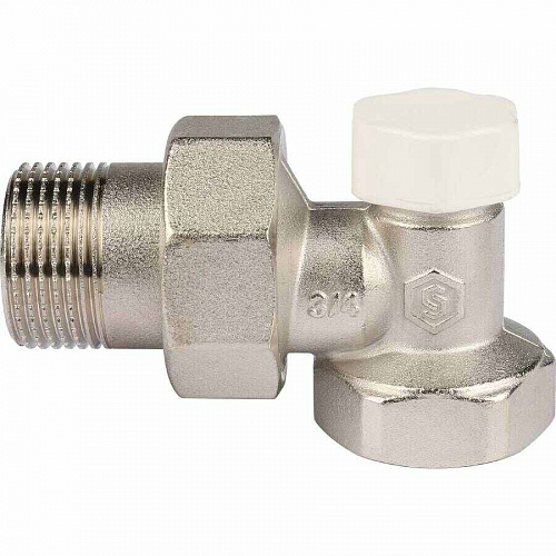 Клапан запорно-балансировочный STOUT угловой 3/4" SVL-1156-000020, фото фото 2