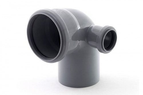 Отвод канализационный 110х50 87гр. правый , фото