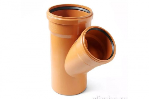 Тройник канализационный наружный 200x160 45гр. , фото