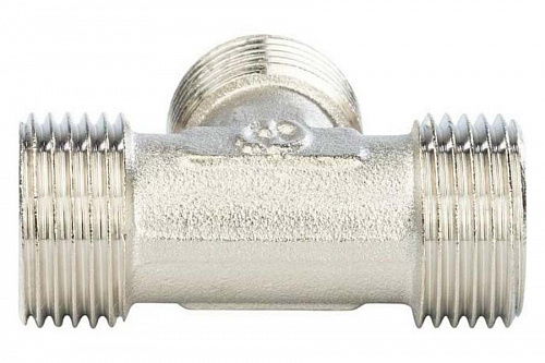 STOUT Тройник Н/Н/Н 3/4" никелированный SFT-0018-343434, фото фото 3