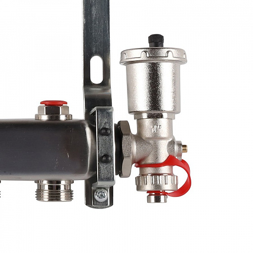 Коллектор без расходомеров ROMMER 4 выхода нерж. сталь в сборе, фото фото 3