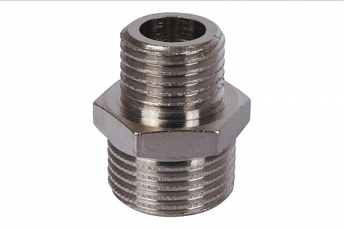 STOUT Ниппель переходной 3/8"х1/4" никелированный SFT-0004-003814, фото фото 3