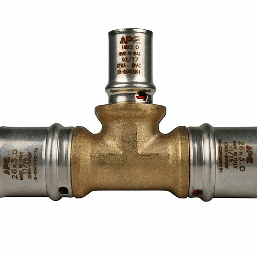 Пресс тройник редукционный Stout 26х16х26 для м/п труб SFP-0005-261626, фото фото 4