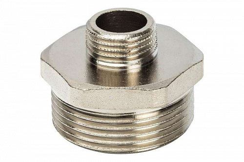 STOUT Ниппель переходной 1 1/2"х3/4" никелированный SFT-0004-011234, фото фото 3