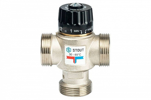 Термостатический смесительный клапан STOUT для систем отопления и ГВС 1 1/4" НР 30-65, фото фото 2