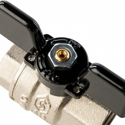 Кран шаровый полн. прох. 1/2" В/В бабочка, STOUT, фото фото 5