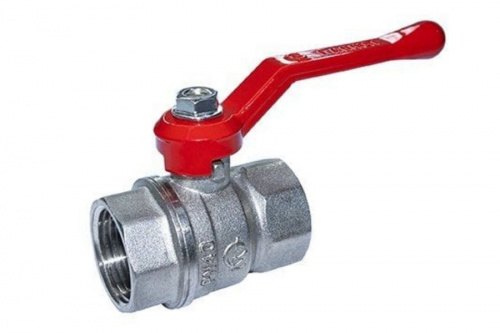 Кран шаровый 11Б27п1 СТАНДАРТ DN-25 В/В рычаг никель PN40 220 ГАЛЛОП, фото