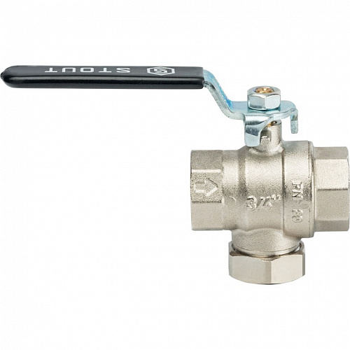 Кран шаровый с фильтром, 3/4" ручка-рычаг, фото фото 3