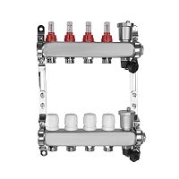 OTMO Коллектор с расходомерами 10 вых. нерж. сталь концевой группой, фото