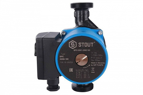 Насос циркуляционный STOUT 25/60-180 SPC-0001-2560180 фото 2