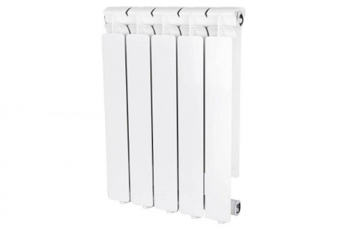 Радиатор алюминиевый Stout Bravo 500 5 секций боковое подключение, фото