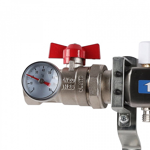 Коллектор без расходомеров ROMMER 10 выходов нерж. сталь в сборе, фото фото 4