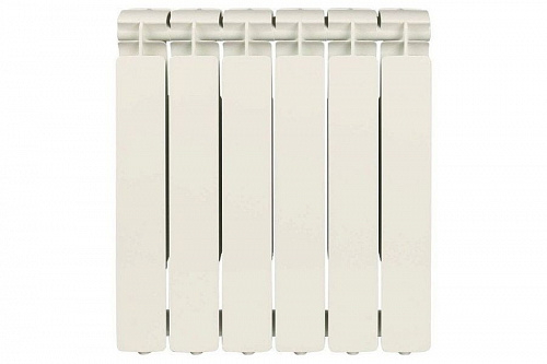 Радиатор алюминиевый Stout Bravo 500 6 секций боковое подключение, фото фото 2