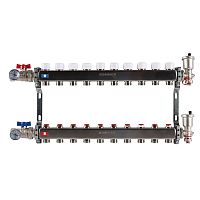 коллектор без расходомеров rommer 10 выходов нерж. сталь в сборе