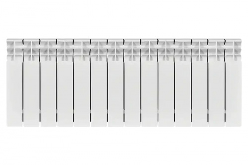 Радиатор биметаллический Stout TITAN 350 14 секции боковое подключение, фото