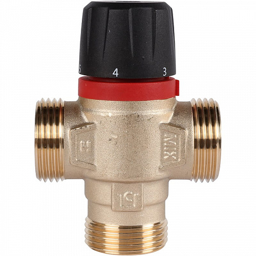 Термостатический смесительный клапан Rommer для отопления и ГВС 1" НР 35-60°С KV 2,5 (бок. смешив), фото фото 4