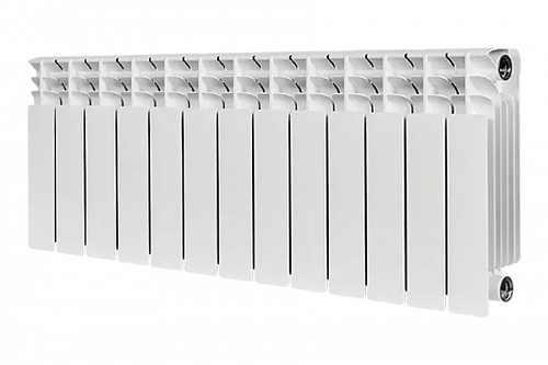 Радиатор биметаллический Stout TITAN 350 13 секции боковое подключение, фото фото 2