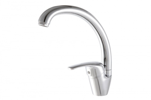 Смеситель DEVIDA серия ELRA для кухни, с боковой ручкой, на гайке, фото