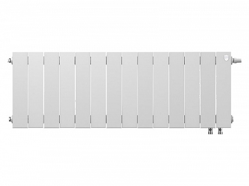 Радиатор биметаллический Royal Thermo PianoForte 300 VDR Bianco Traffico 14 секций, фото фото 4