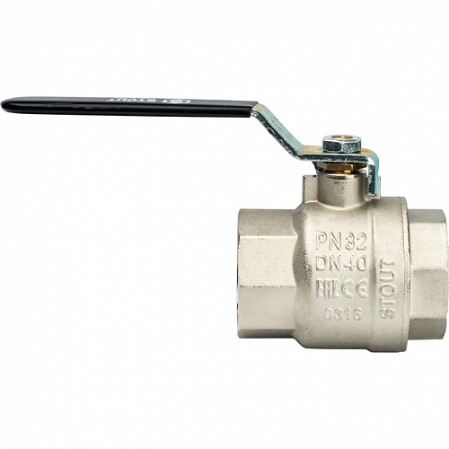 Кран шаровый полн. прох. 1 1/2" В/В ручка, STOUT, фото фото 3