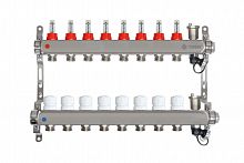 TAEN Коллектор с расходомерами 8 вых. нерж. сталь концевой группой, фото