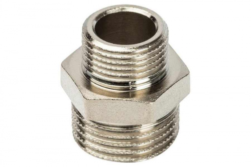 STOUT Ниппель переходной 1/2"х3/8" никелированный SFT-0004-001238, фото