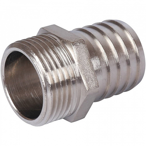 Штуцер Stout никелированный 1х30 НР SFT-0067-000130 фото 3 Штуцер Stout никелированный 1х30 НР SFT-0067-000130, фото фото 3