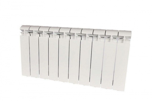 Радиатор алюминиевый Stout Alpha AL 350 10 секций боковое подключение, фото