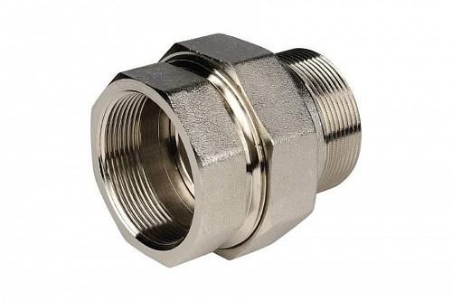 STOUT Американка прямая В/Н 2" (кольцо), никелированная SFT-0041-000002, фото фото 3