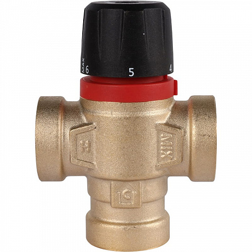 Термостатический смесительный клапан Rommer для отопления и ГВС 3/4" ВР 20-43°С KV 1,6 (бок. смешив), фото фото 4