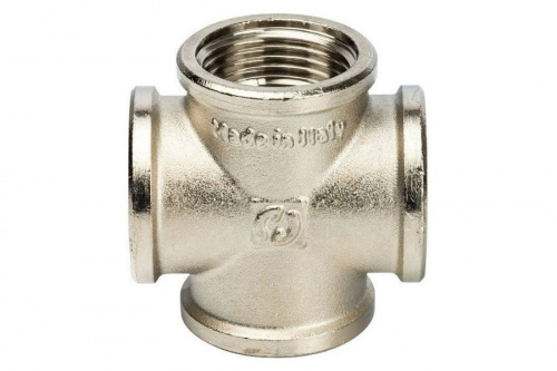 STOUT Крестовина В/В/В/В 1" никелированная SFT-0031-000001, фото