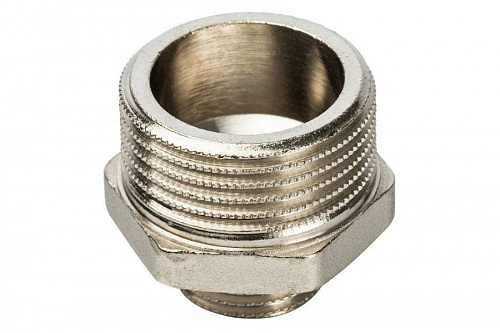 STOUT Ниппель переходной 1"х1/2" никелированный SFT-0004-000112, фото фото 2