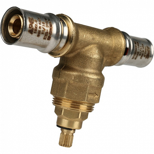 Вентиль с хромированной ручкой Stout 16х16 для м/п труб прессовой, фото фото 4