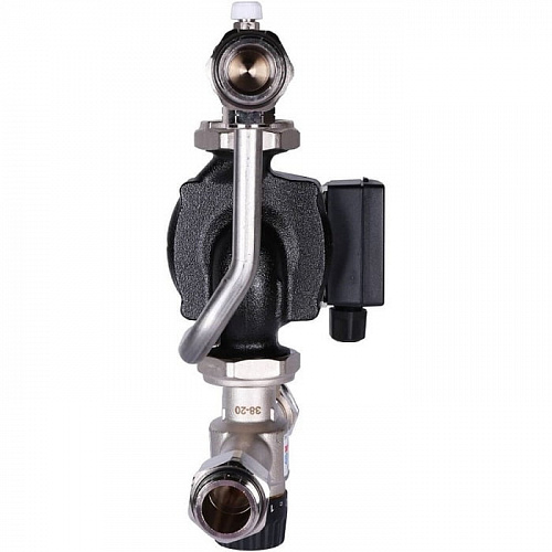 Насосно-смесительный узел Stout с термостатическим клапаном 30-60°C с насосом UPSO 25-65 130мм, фото фото 3