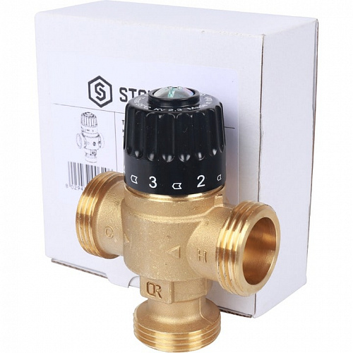 Термостатический смесительный клапан Stout для отопления и ГВС 1 НР 30-65°С KV 2,3 фото 7 Термостатический смесительный клапан Stout для отопления и ГВС 1 НР 30-65°С KV 2,3, фото фото 7
