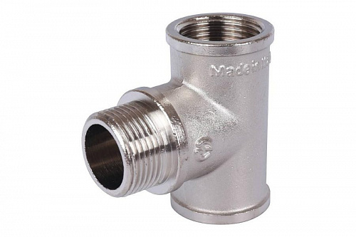 STOUT Тройник В/Н/В 3/4" никелированный SFT-0065-343434, фото фото 3