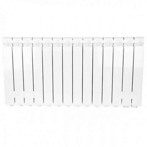 Радиатор алюминиевый Stout Bravo 500 14 секций нижнее правое подключение, фото фото 2