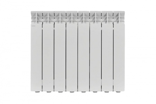 Радиатор алюминиевый Stout Gamma AL 500 8 секций боковое подключение, фото