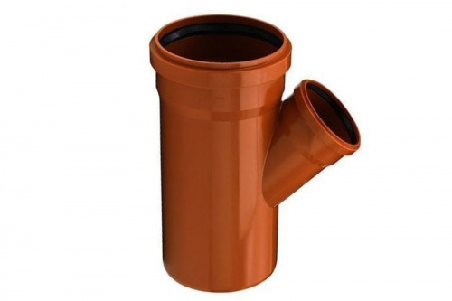 Тройник канализационный наружный 160x110 45гр. , фото