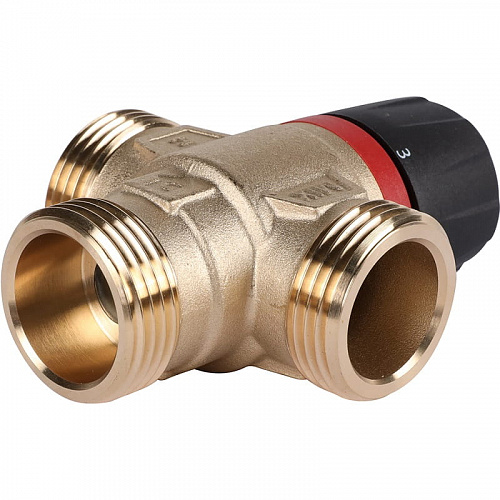 Термостатический смесительный клапан Rommer для отопления и ГВС 1" НР 35-60°С KV 2,5 (бок. смешив), фото фото 6