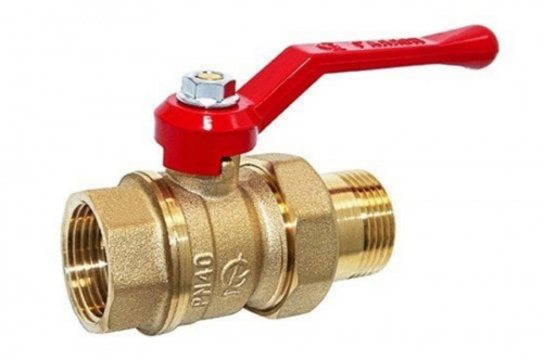 Кран шаровый с американкой 1"  бабочка, 11Б27п1, фото