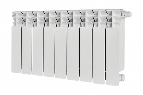 Радиатор биметаллический Stout TITAN 350 9 секций нижнее правое подключение, фото фото 2