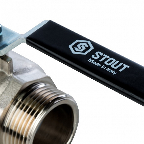 Кран шаровый полн. прох. 1 1/4" Н/Н ручка, STOUT, фото фото 4