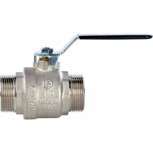 Кран шаровый полн. прох. 1 1/4" Н/Н ручка, STOUT, фото фото 2