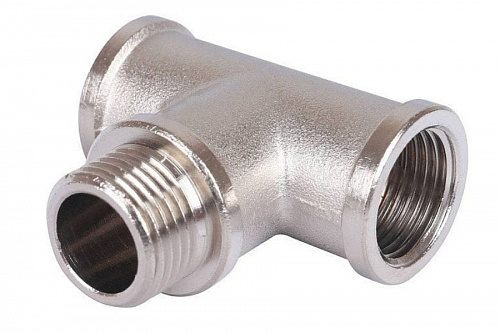 STOUT Тройник В/Н/В 1/2" никелированный SFT-0065-121212, фото фото 3