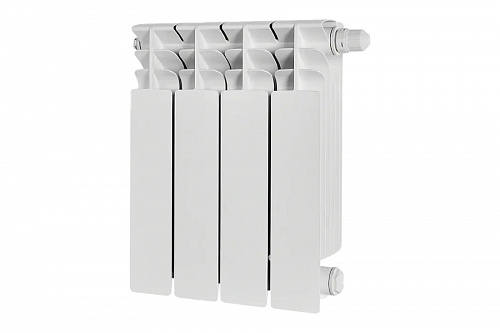 Радиатор биметаллический Stout TITAN 350 4 секции нижнее правое подключение, фото фото 2