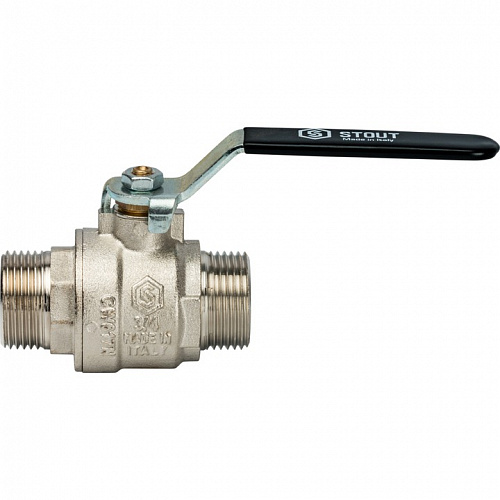 Кран шаровый полн. прох. 3/4" Н/Н ручка, STOUT, фото фото 2