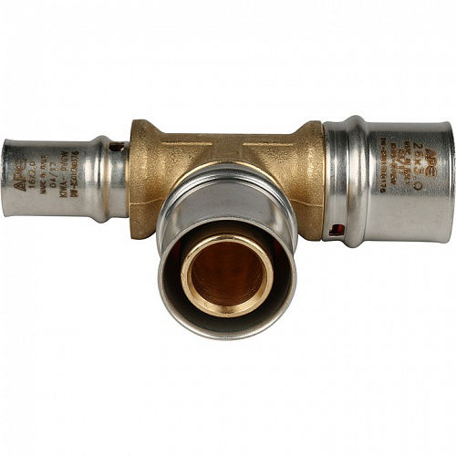 Пресс тройник редукционный Stout 26х26х16 для м/п труб SFP-0005-262616, фото фото 2