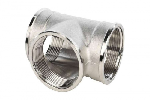 STOUT Тройник В/В/В 2" никелированный SFT-0020-000002, фото